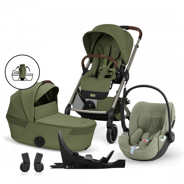 CYBEX Gold Balios 2026 4in1 �sszecsukhat� m�zessel - Moss Green / Sage Green